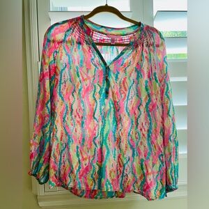 Lilly Pulitzer Elsa Silk top